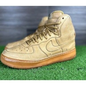 Nike Air Force 1 High 'Flax' Wheat Brown 922066-203 Size 7Y Womens 8.5‎